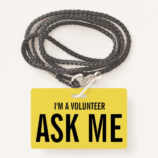 私は頼ボランティだ バッジ (正面ランヤード)