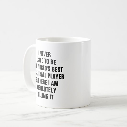 私は頼世界の漬物最高のだ コーヒーマグカップ (正面左)