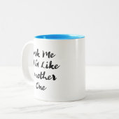 私は頼他の人と同じだ ツートーンマグカップ (正面左)