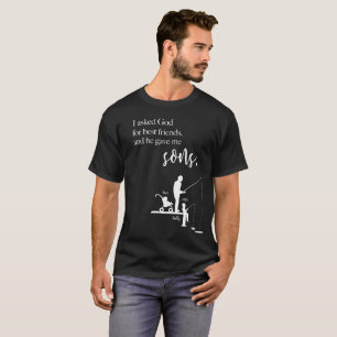 私は頼友人と彼は私の与え息子のために Tシャツ