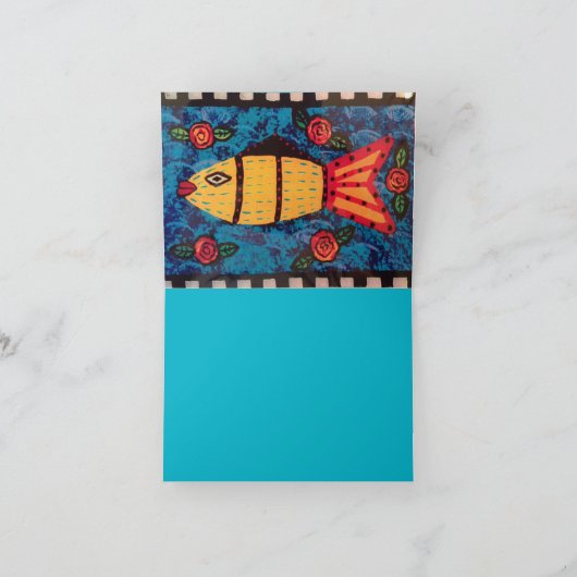 私は頼魚のもし飛んでいるを与え見ている カード (内部)