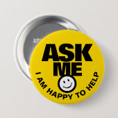 私は頼黄色の黒いバ救済ッドが嬉しい 缶バッジ (正面&裏面)