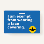 私は顔のカバーを外す バッジ (正面)