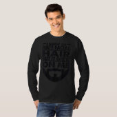 私は顔の髪の毛のジョークのパパを嫌っていた Tシャツ (正面フル)