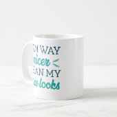 私は顔より優しい コーヒーマグカップ (正面左)