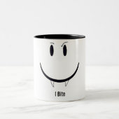 私は顔をかみます ツートーンマグカップ (中央)