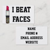 私は顔を打ちました 名刺 (正面/裏面)