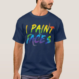 私は顔を顔画家に贈る Tシャツ