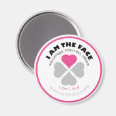 私は顔磁石 マグネット (正面/裏面)