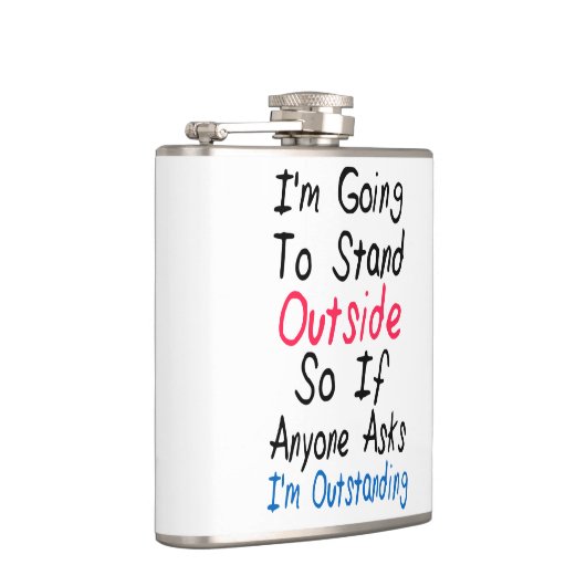 私は顕著-おもしろいな引用文、ユーモアの単語です フラスク (右)