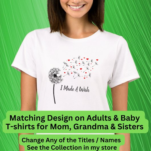 私は願いを叶えた!Dandelionウィズレディース Tシャツ