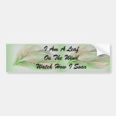 私は風のバンパーステッカーの葉です バンパーステッカー (正面)