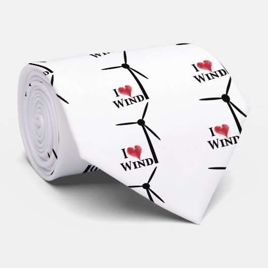 私は風カエネルギーを愛します ネクタイ (ロール)