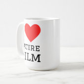 私は風刺映画が好きです コーヒーマグカップ (正面左)