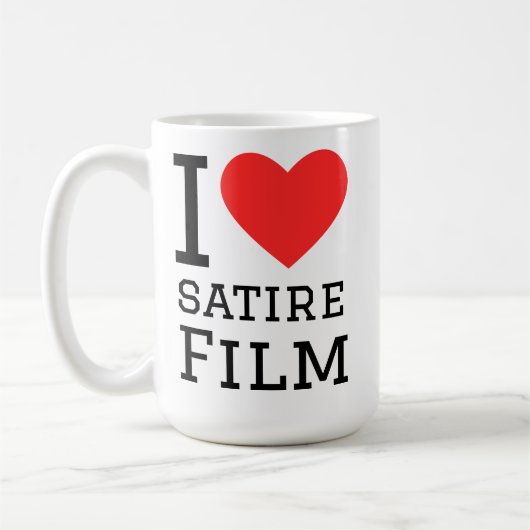 私は風刺映画が好きです コーヒーマグカップ (左)