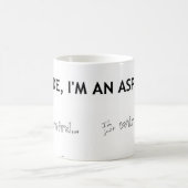 私は風変わり、私ちょうど別様にワイヤーで縛られますではないです! コーヒーマグカップ (中央)