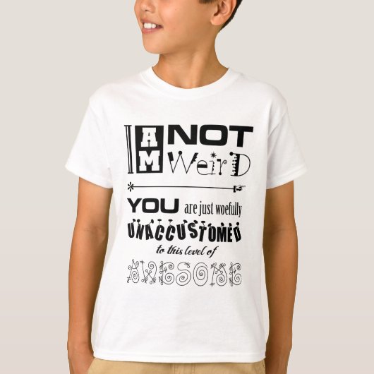 私は風変わり Tシャツ (正面)