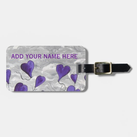 私は飛ぶことを愛します ラゲッジタグ (正面横)