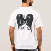 私は飛ぶために死にます Tシャツ (裏面)