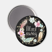 私は飛ぶ – クリスチャン遠くにの賛美歌マグネット マグネット (正面/裏面)