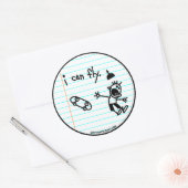 私は飛べる。 ラウンドシール (封筒)