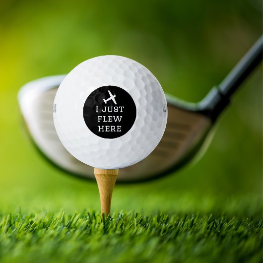私は飛んで来たおもしろいよクール、航空、シンプル ゴルフボール