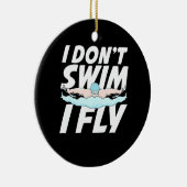 私は飛んで泳げない セラミックオーナメント (右)