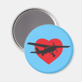 私は飛行機が大好き マグネット (正面/裏面)