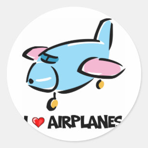 私は飛行機が大好き ラウンドシール