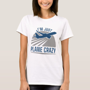 私は飛行機だ熱狂する Tシャツ