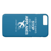 私は飛行機を常にストップし、見ません Case-Mate iPhoneケース (裏面(横))