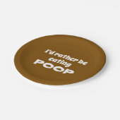 私は食べの… ペーパープレート (アングル)