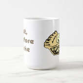 私は食べます、従って私は焼けます コーヒーマグカップ (中央)