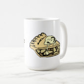 私は食べます、従って私は焼けます コーヒーマグカップ (正面右)