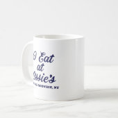 私は食べオッシーのマグカップに コーヒーマグカップ (正面左)