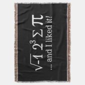 私は食べパイがあるし、私はそれをデコールが好きだった スローブランケット (正面縦)