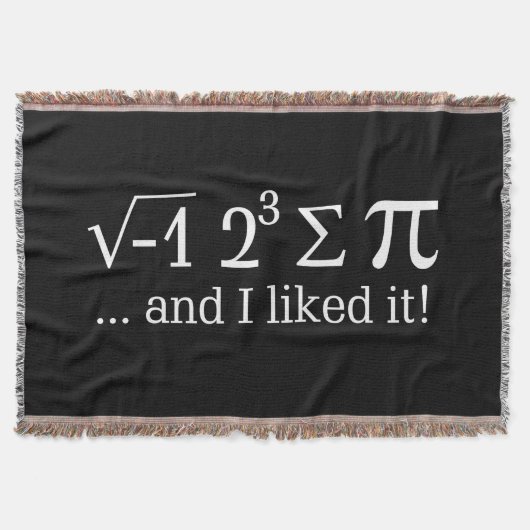 私は食べパイがあるし、私はそれをデコールが好きだった スローブランケット (正面)