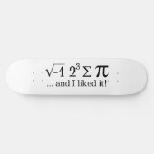 私は食べパイがあるし、私はそれを好きだったタイポグラフィ スケートボード (横)