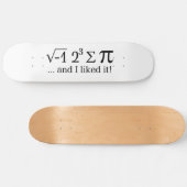 私は食べパイがあるし、私はそれを好きだったタイポグラフィ スケートボード (横)