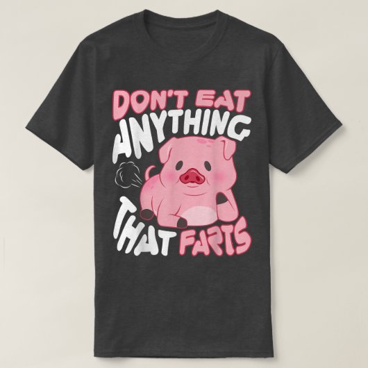 私は食べビーガンTシャツを腐らせるものは何も無い Tシャツ (デザイン正面)