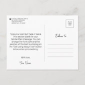 私は食べ早年の鳥だ。不機嫌な怠け者、朝のうめき ポストカード (裏面)