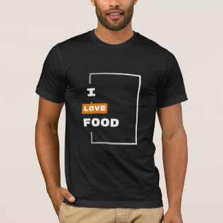 私は食べ物が大好き – 食べ物好き。 Tシャツ