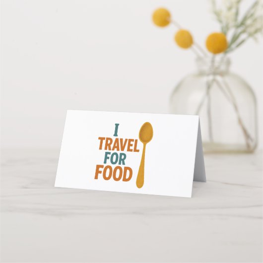 私は食べ物のために旅行 – ヴィンテージスプーンアドベンチャー ロイヤリティカード (正面)