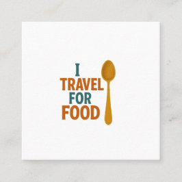 私は食べ物のために旅行 – ヴィンテージスプーンアドベンチャー 予約カード