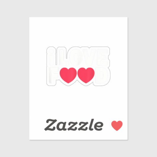 私は食べ物のグルメおもしろいギフトが好き男性へ シール (シート)