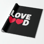 私は食べ物のグルメおもしろいギフトが好き男性へ ラッピングペーパー (アンロールド)