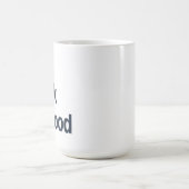 私は食べ物の仕事をしている コーヒーマグカップ (中央)