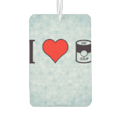 私は食べ物ハートのスープを缶に入れる カーエアーフレッシュナー (裏面)