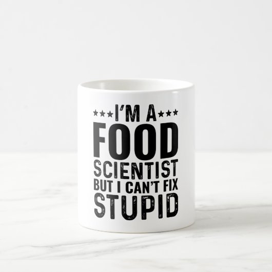 私は食品科学者だが、馬鹿を直すことはできない コーヒーマグカップ (中央)