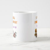 私は食物聖なる書物、 経典 ジャンボコーヒーマグカップ (正面)